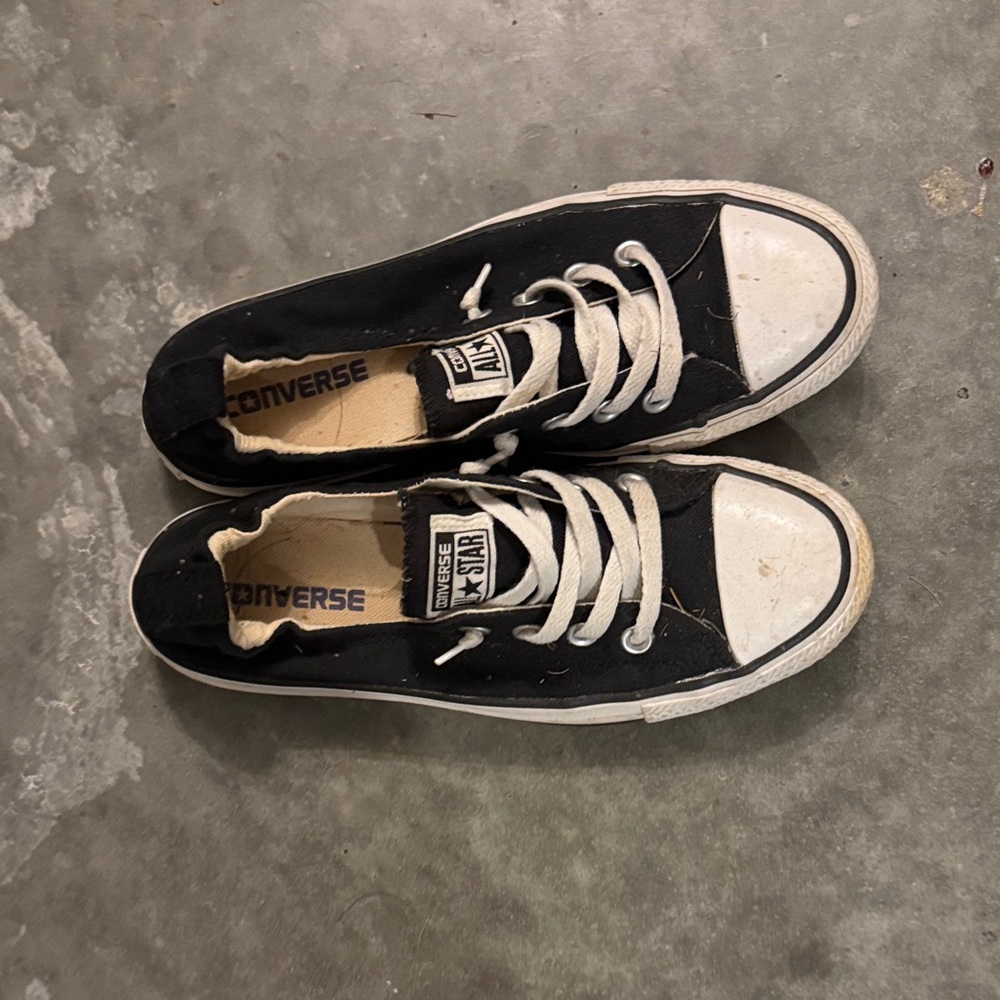 Converse Kids Classic Black and White Sneakers